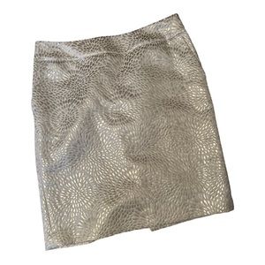 House of Colour—Autumn LOFT Metallic Gold Skirt